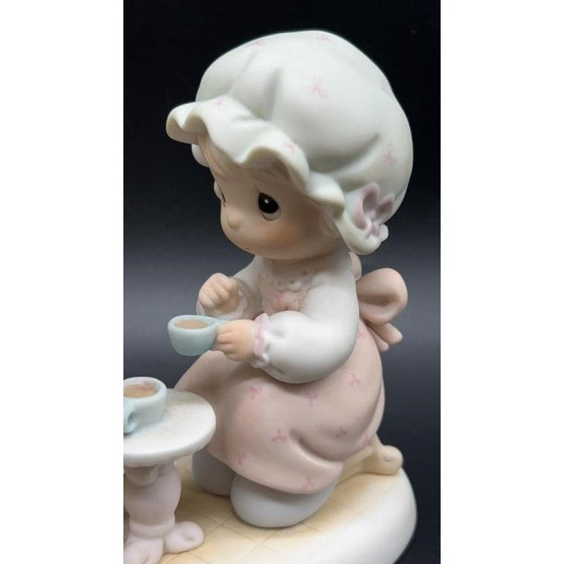 VTG Enesco Precious Moments Figurine 1988 “Friendship Hits The Spot” Tea Party