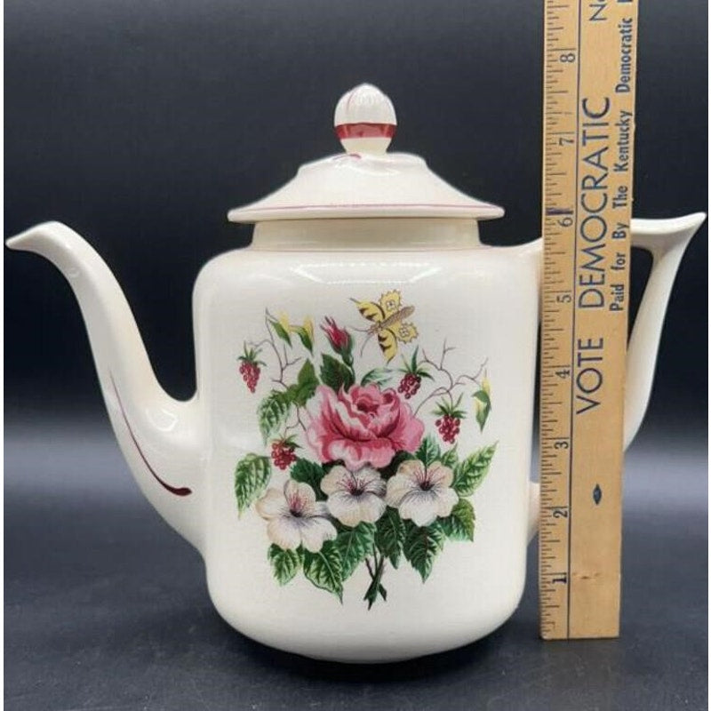 Vintage Edwin Knowles "Spring Glory" Coffee Pot - 1950s