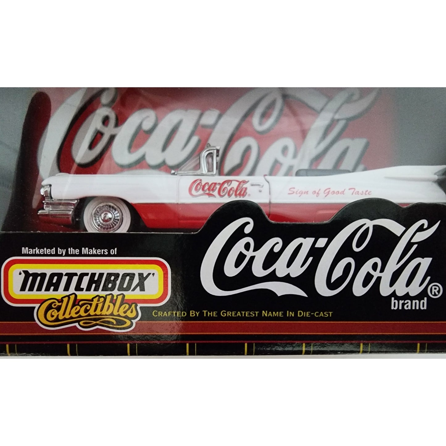 Coca-Cola 1959 Cadillac Convertible Santa Claus Matchbox Collectible DieCast VTG