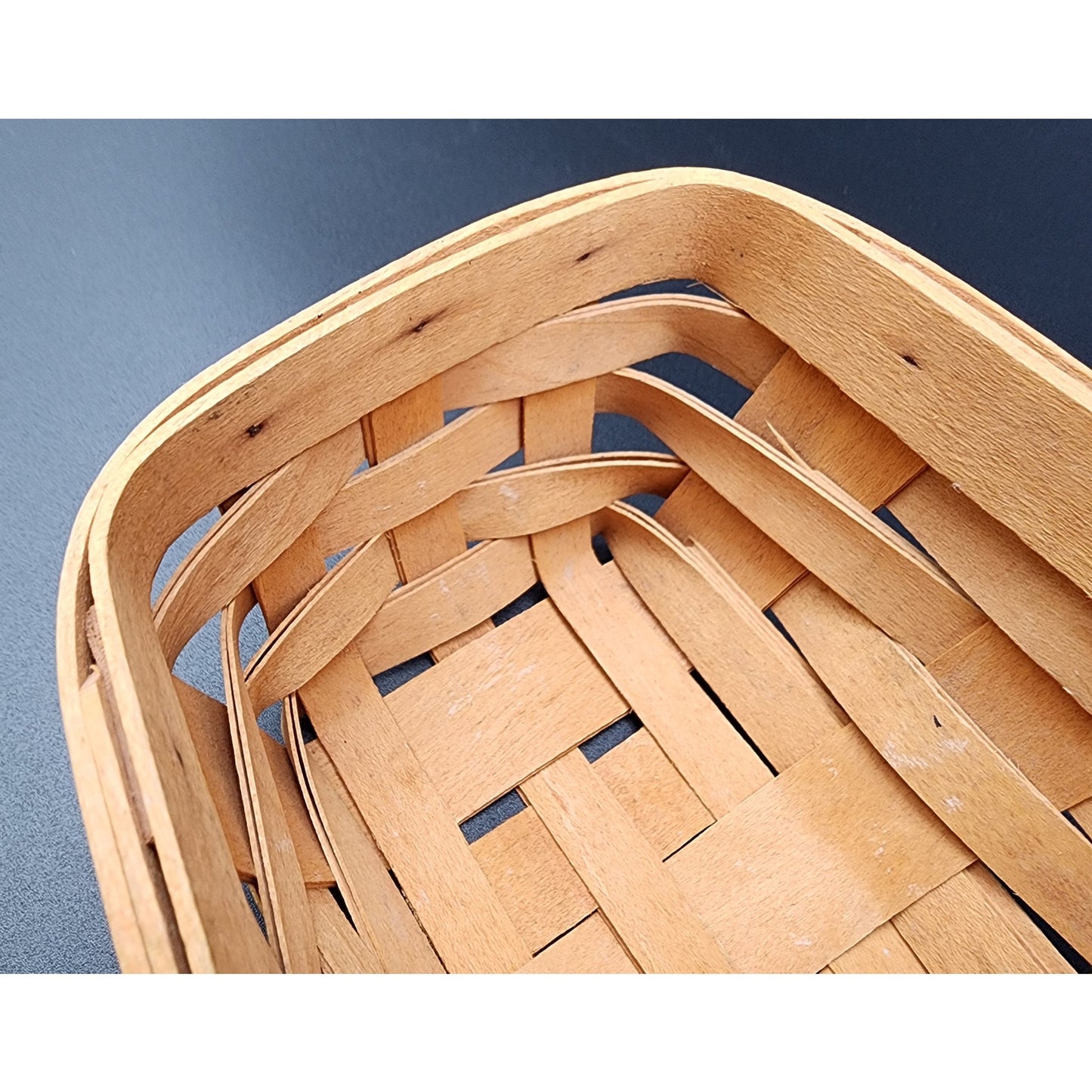Longaberger Handwoven Basket 1998 SDW Signed – Small Utility Storage Tray