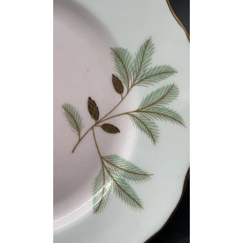 Royal Albert Braemar Bone China 6.25" Dessert Plates Set of 6 Pink Gold Fluted