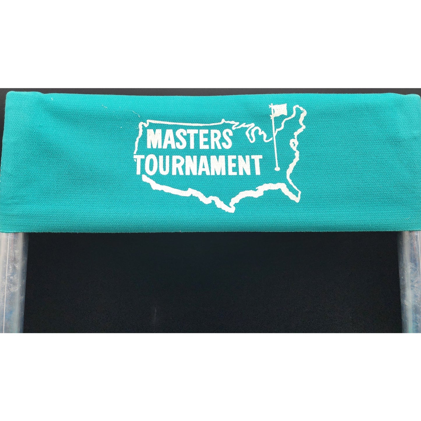 Vintage Masters Tournament Folding Chair Teal Green w/ Extra Cover Lightweight