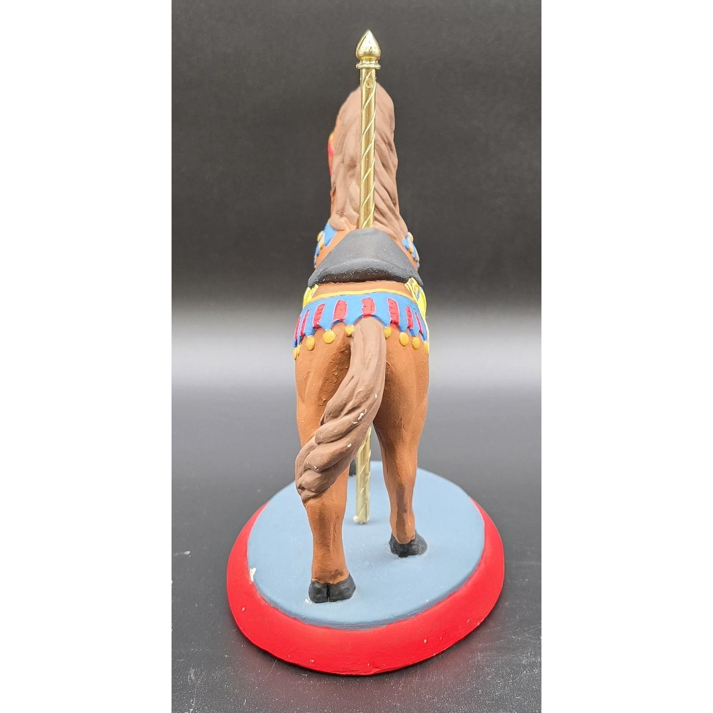 Vintage Handpainted Carousel Horse Figurines Set – Ceramic & Porcelain Pair