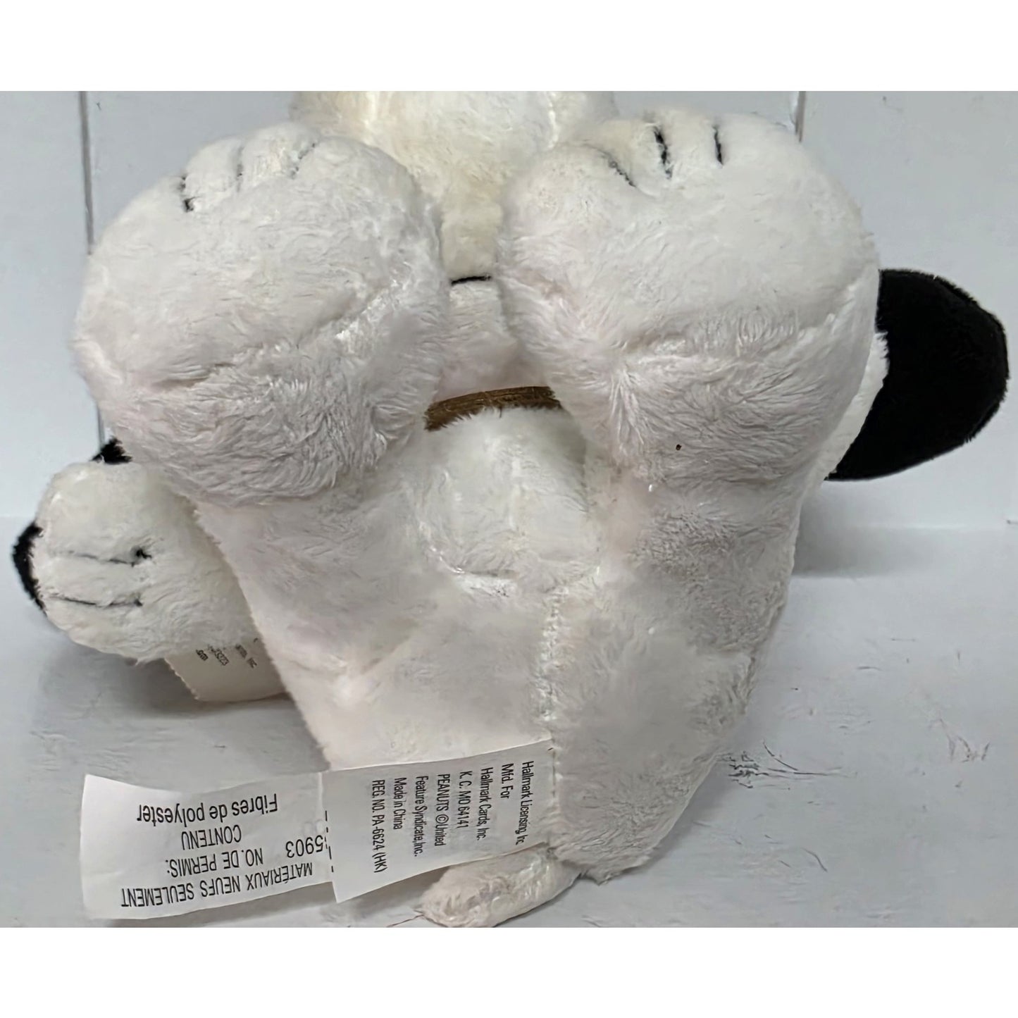 Hallmark Peanuts 2009 Snoopy Plush – Happiness Since 1950, Leather Tag, patina