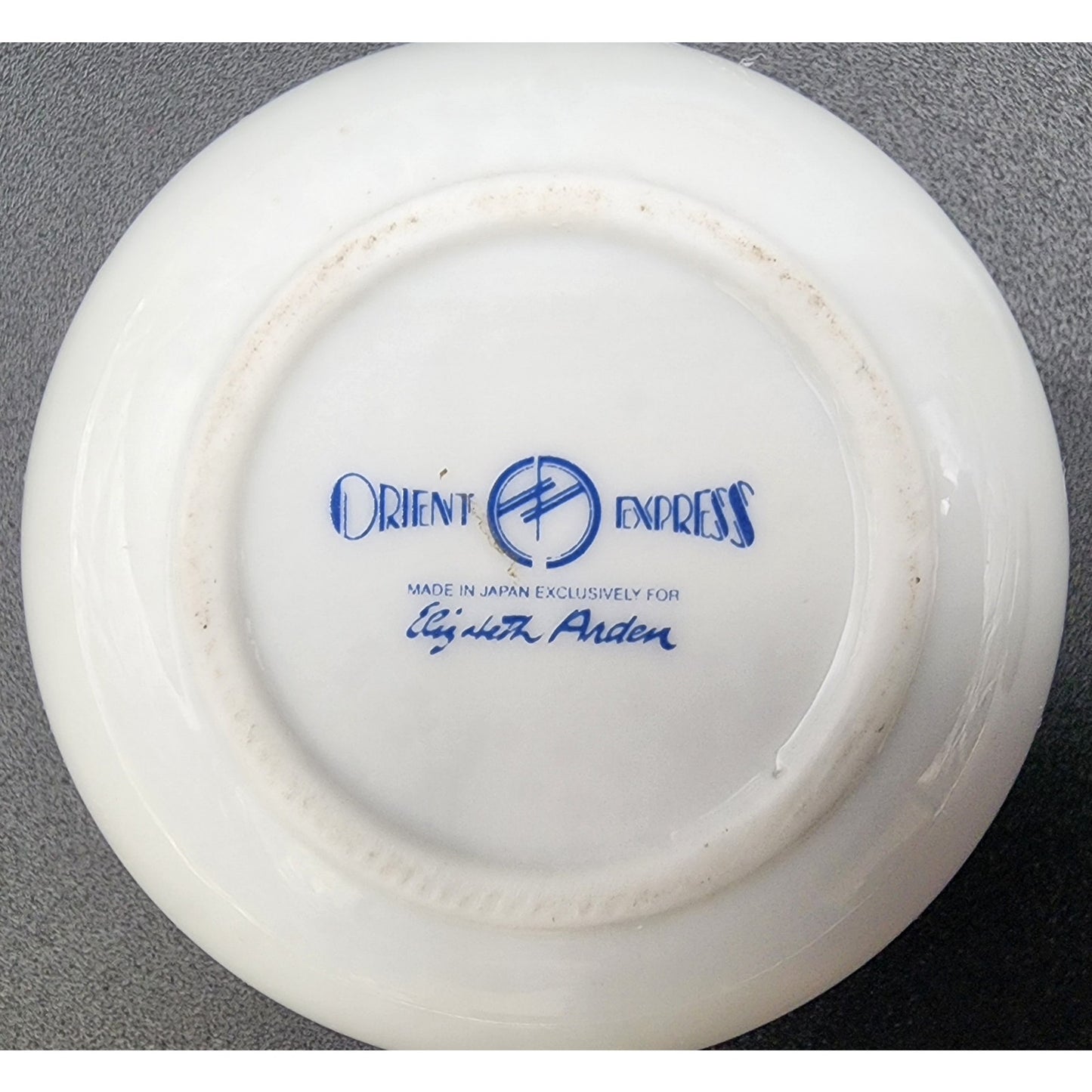 Orient Express Japan Elizabeth Arden Porcelain Rose Candle w/ Lid Vintage