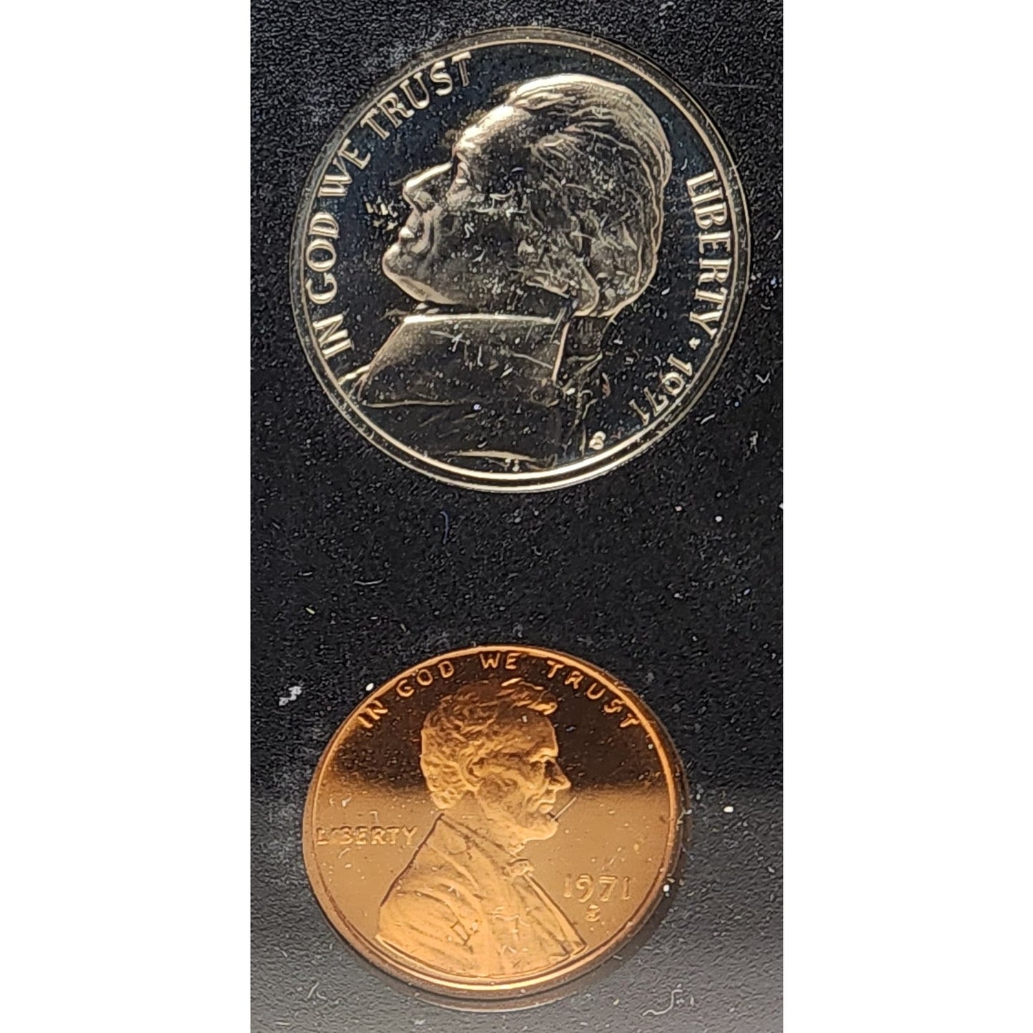 1971 U.S. Proof Set + 1863 Chattanooga $2 Confederate Repo Note • Historic Displ