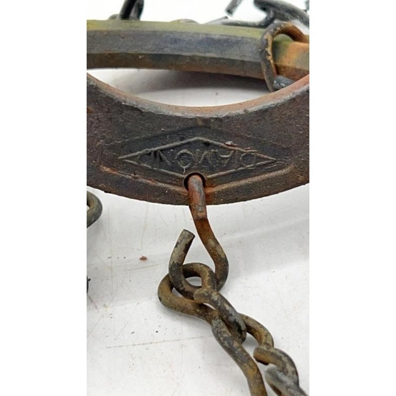 Rustic Handmade Horseshoe Wind Chimes 15" Metal Chains Hearts Western Farmhouse Decor