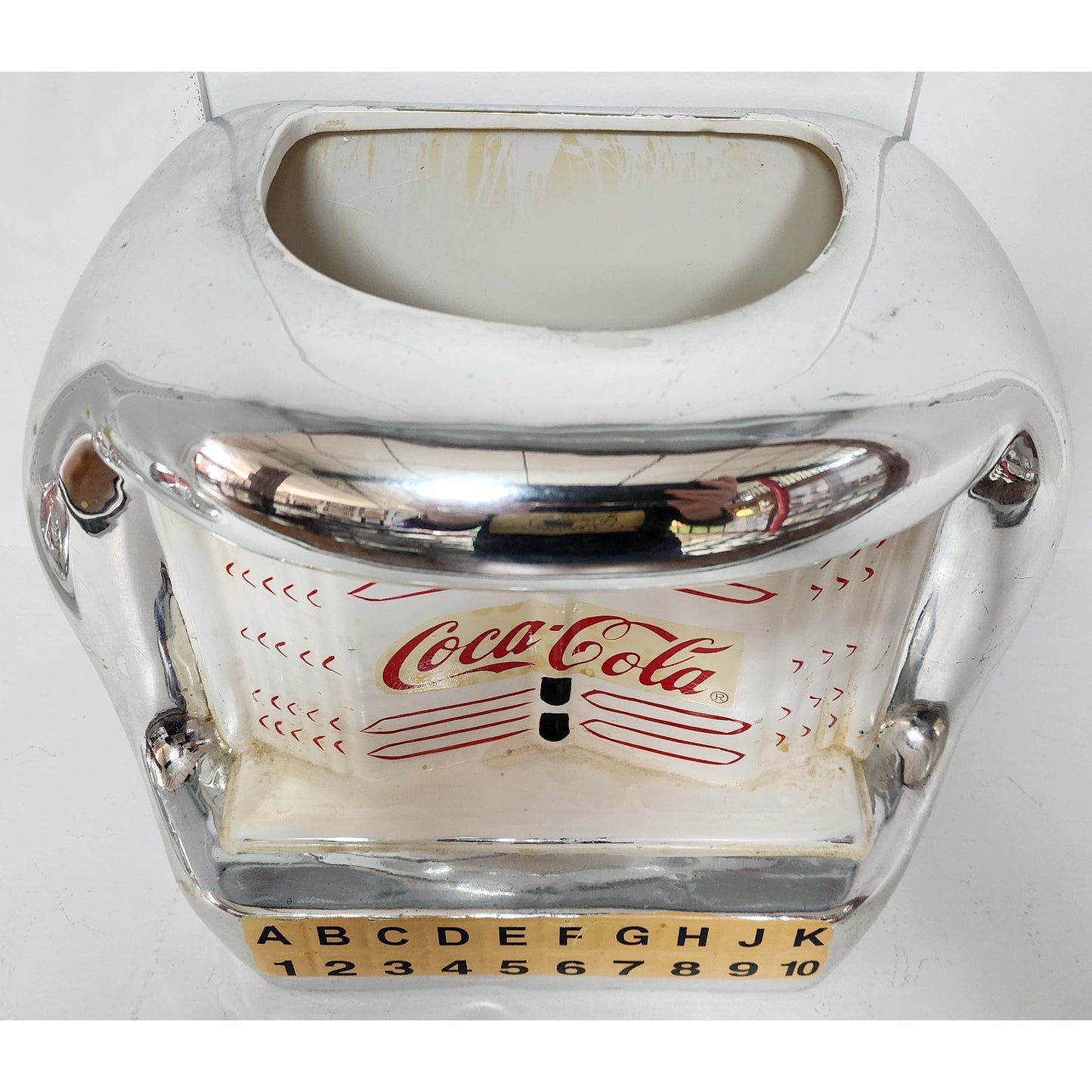 Vintage Coca-Cola Jukebox Cookie Jar 2000 Gibson Ceramic Retro Chrome Look