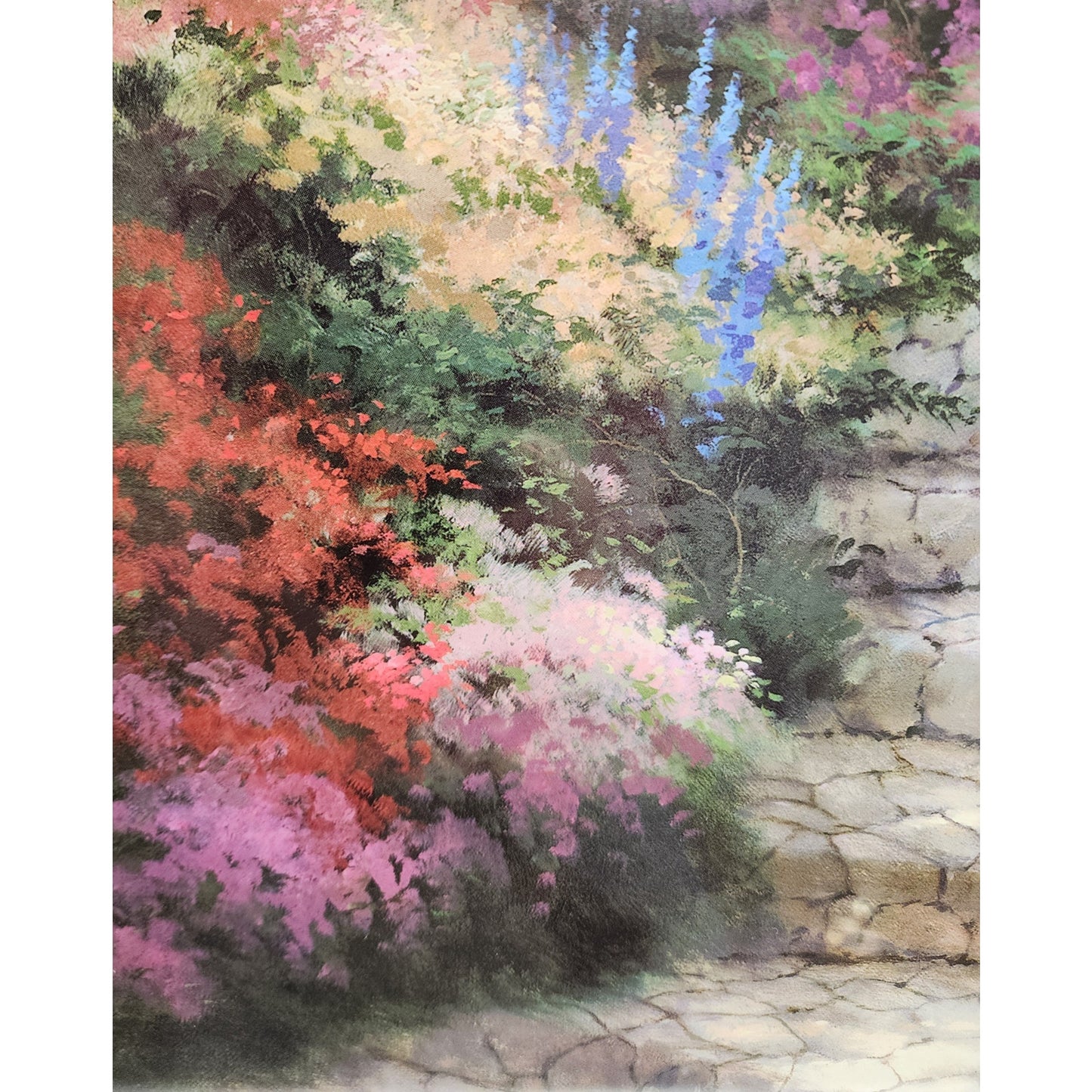 Thomas Kinkade Garden of Promise Lithograph Framed 22x29 Psalm 145:13 2002
