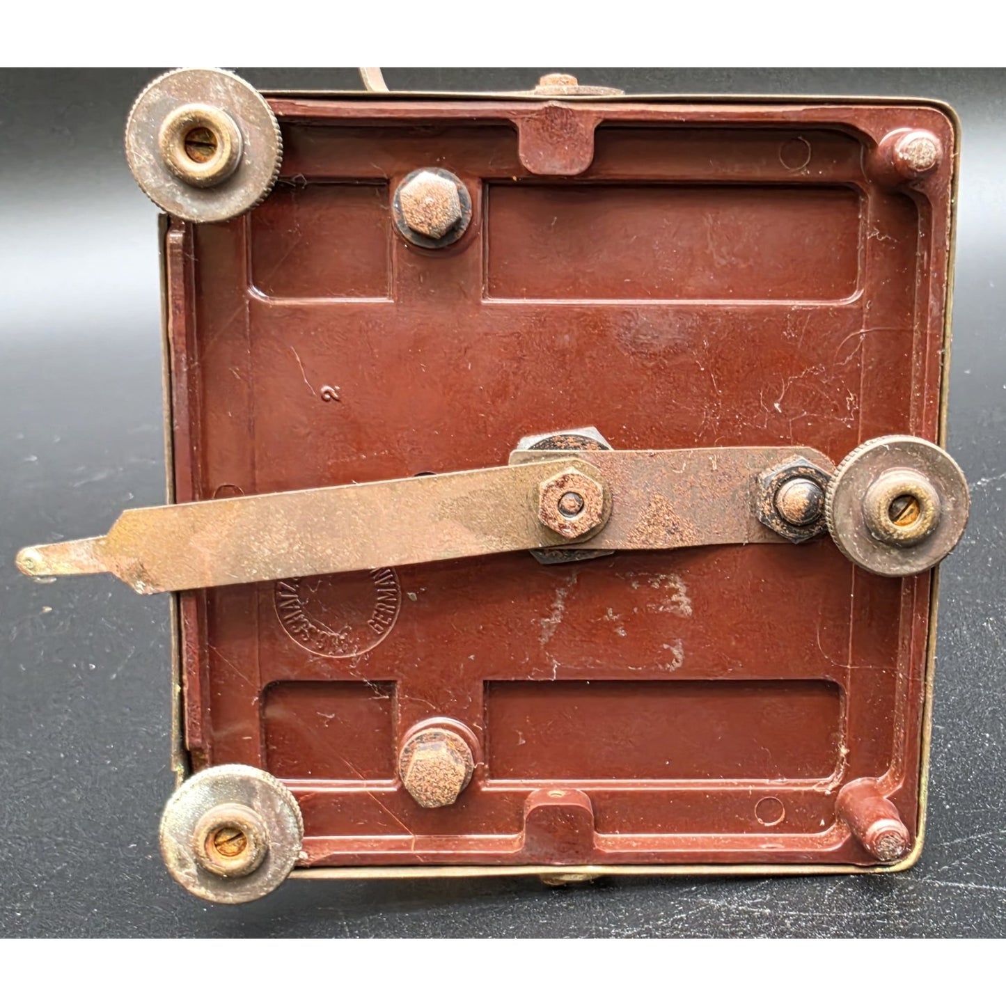 Vintage Schatz 400‑Day Torsion Clock Germany Brass & Glass Case w/ Key – Repair