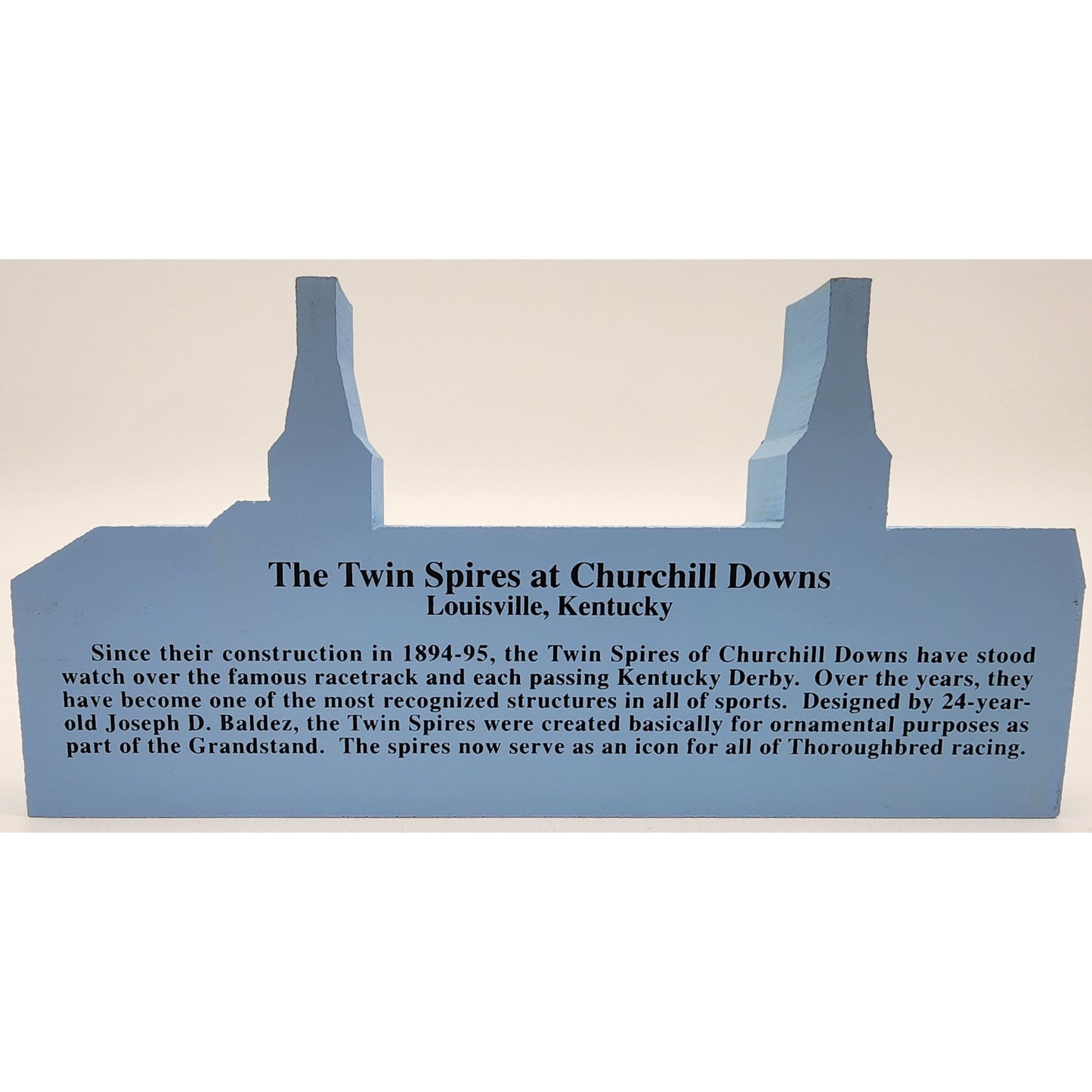 Churchill Downs Twin Spires Wood Block Derby Memento "1876-2005"