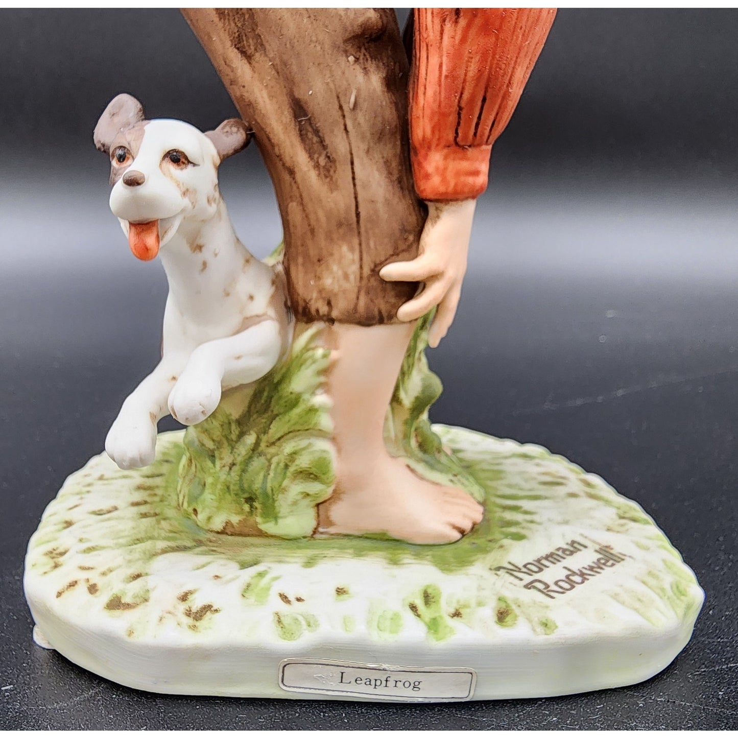 1981 Norman Rockwell Leap Frog Figurine Dave Grossman Ltd Ed 975/1000 Japan
