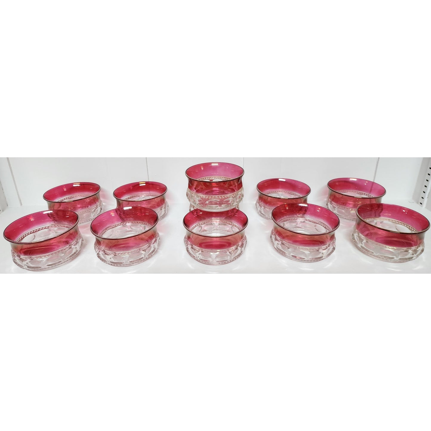 Set of 11 Vintage King's Crown Pattern Dessert/Finger Bowls