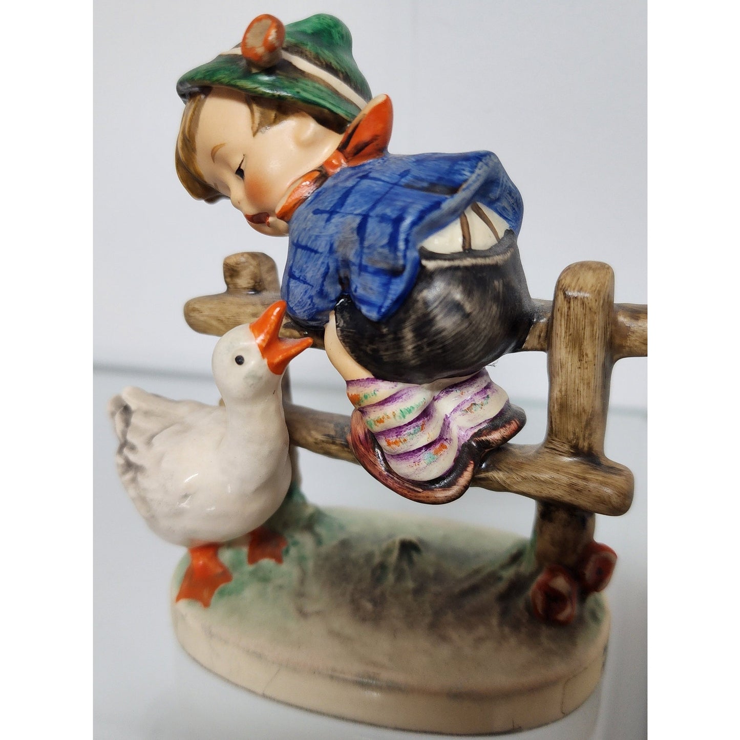 Goebel Hummel #195 2/0 “Barnyard Hero” TMK‑4 W. Germany Boy & Goose Figurine