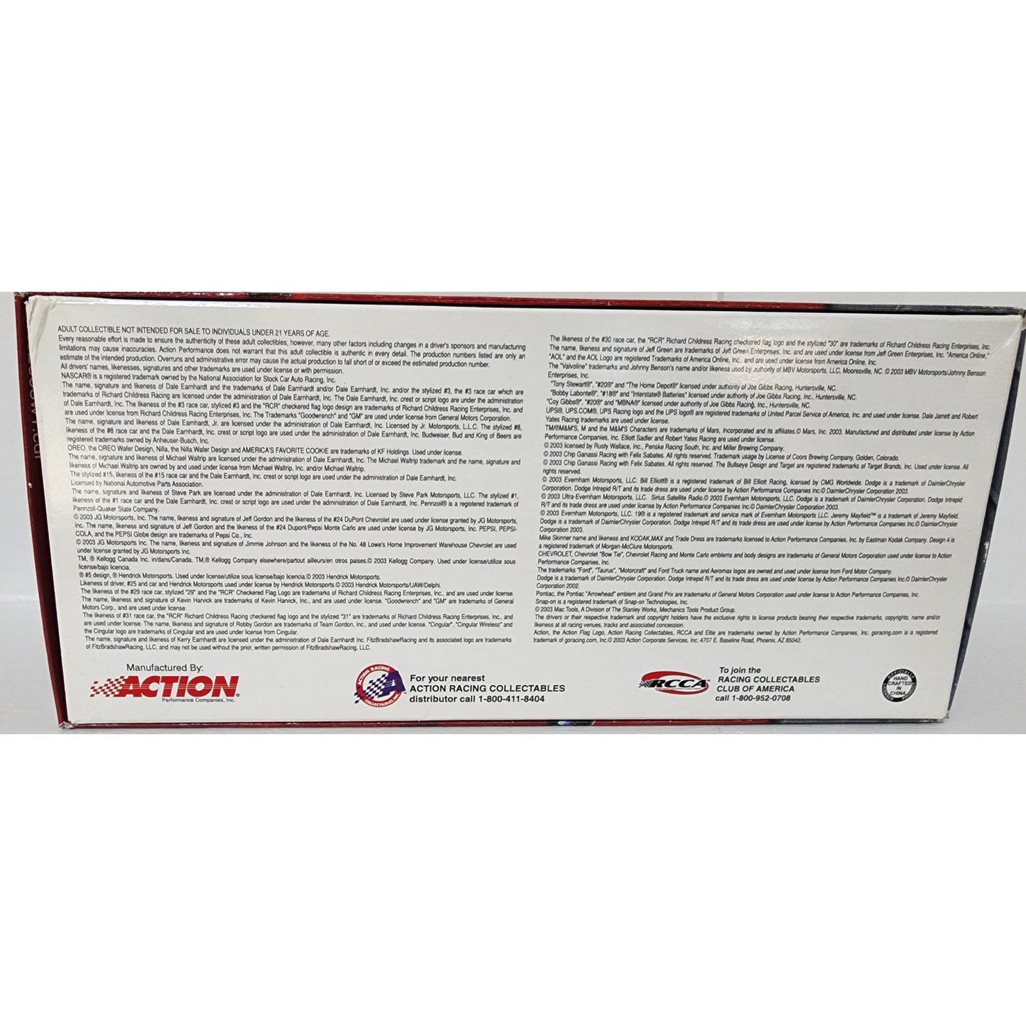 2003 Action 1:24 Jimmie Johnson #48 Lowe’s Power of Pride Monte Carlo Diecast