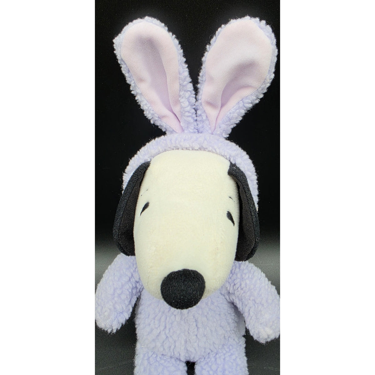 Vintage Peanuts Snoopy Easter Bunny Lavender Purple Costume Plush Hallmark 16"