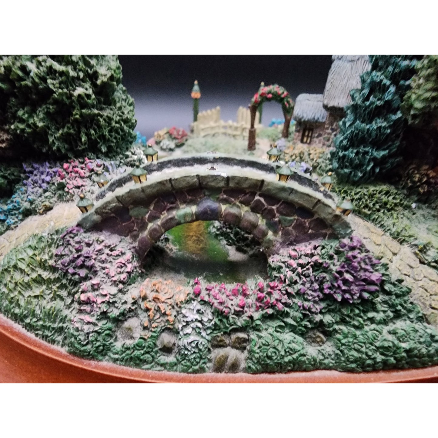 Thomas Kinkade Springtime Splendor Lighted Village LE #A1591 COA Works Vintage