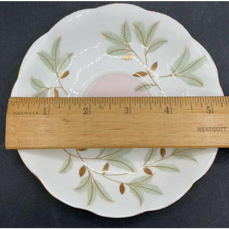 Royal Albert Braemar Bone China Tea Cup & Saucer Set of 6 Pink Gold Pinecone