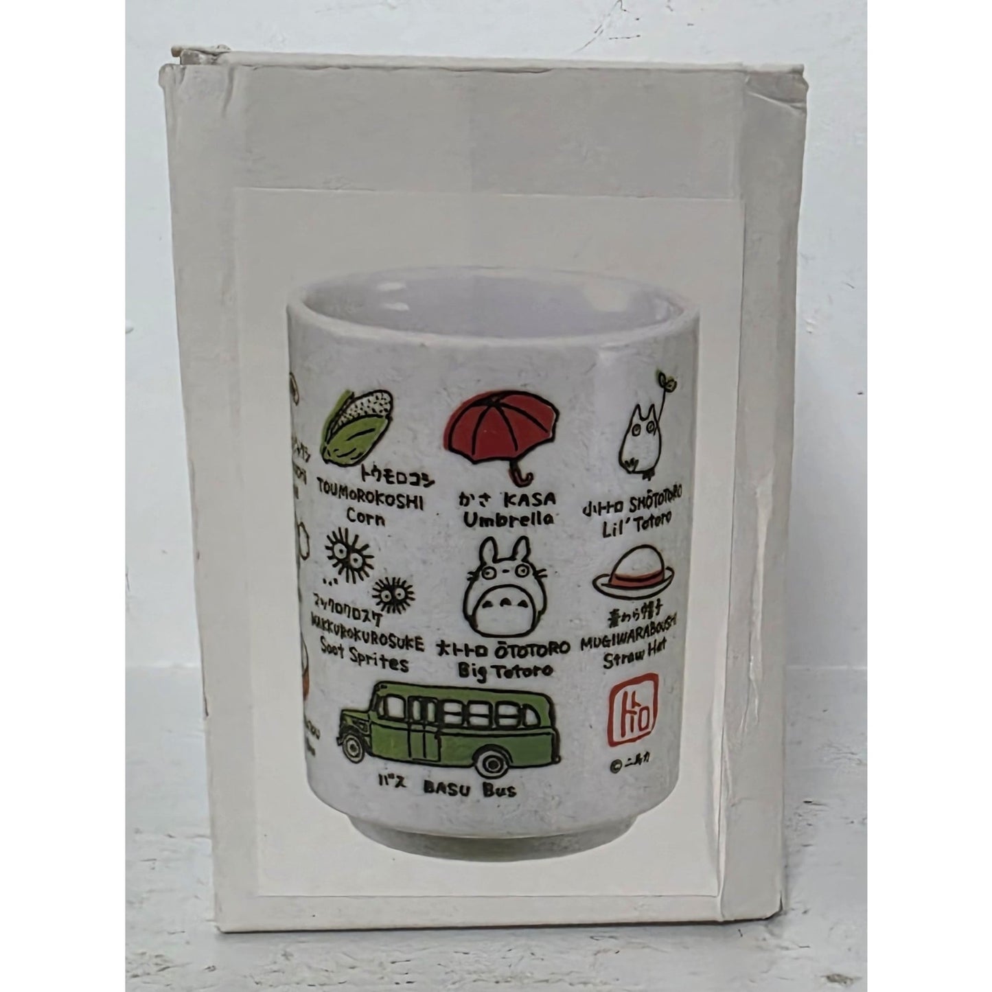 Studio Ghibli Totoro Stoneware Mug Benelic Japan w/ Box 4" Vintage Cute