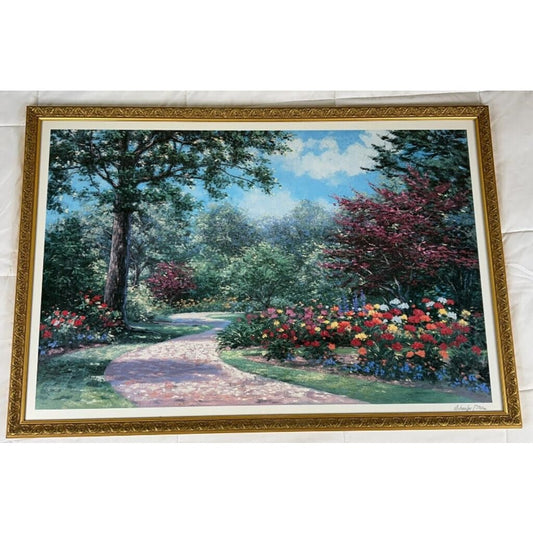 Schaefer Miles “Summer Enchantment” Seriolithograph Ornate Gold Frame COA