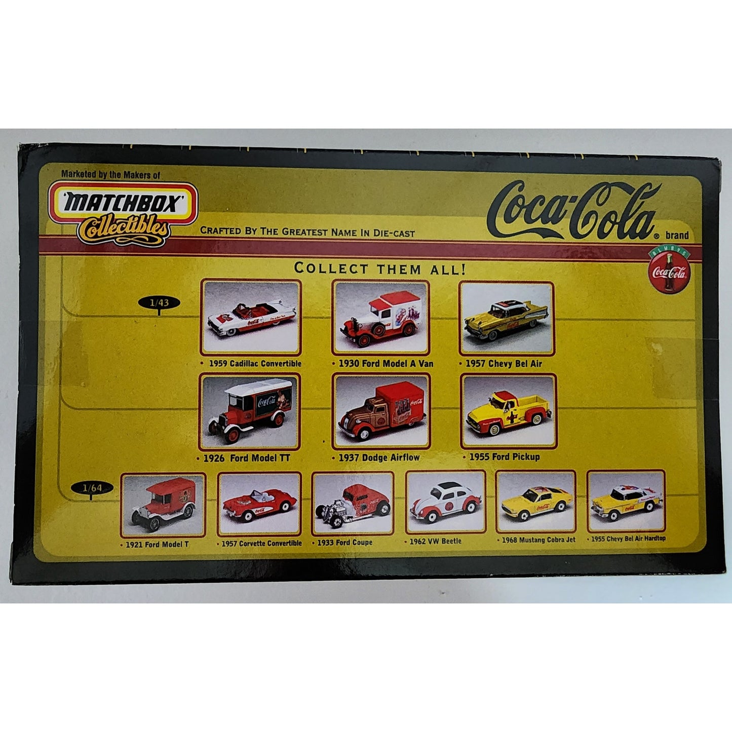 Coca-Cola 1959 Cadillac Convertible Santa Claus Matchbox Collectible DieCast VTG