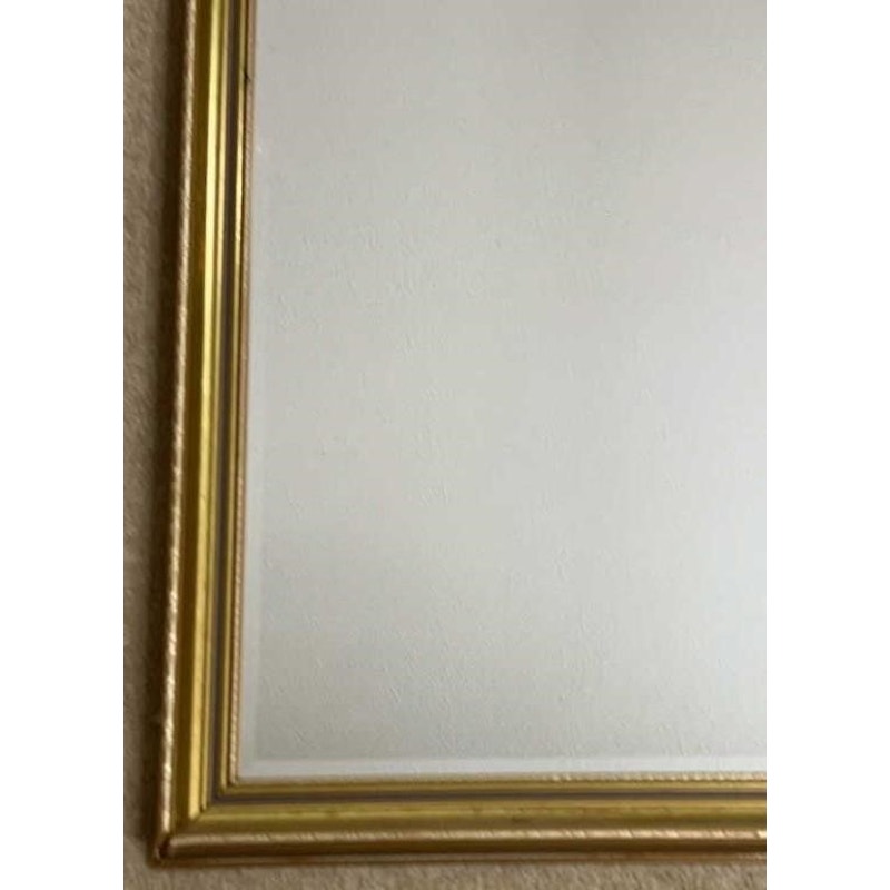 Gilded Mirrors Co. Ornate Wall Mirror 27.5x39.75 – Beveled Gold Frame