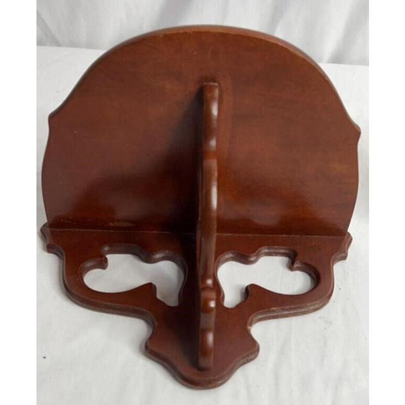 Vintage Butler Scroll Cut Wood Wall Shelf C101 – Ornate 13" Hanging Display