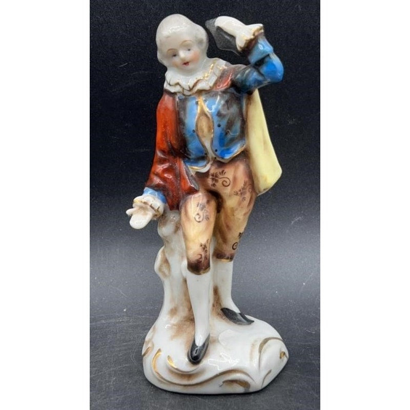 Vintage Occupied Japan Maruyama Porcelain Victorian Couple Figurines Hand Painted