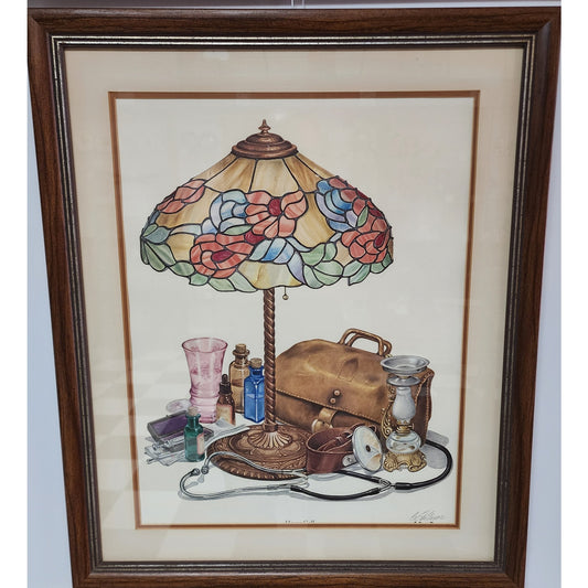 House Call Lithograph by C. Don Ensor Framed Signed w/ COA 23x28 Vintage 1976