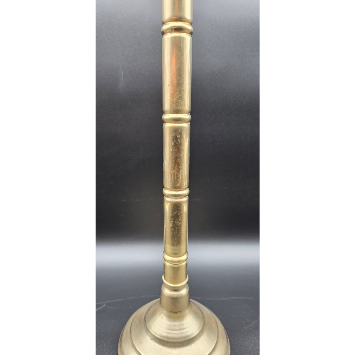 Vintage Brass Toilet Paper Holder Stand Free Standing Bathroom Roll Caddy 22"