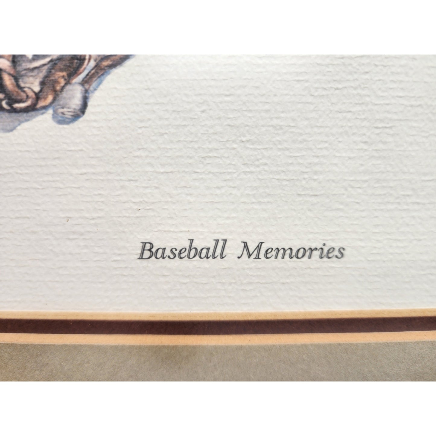 1973 C. Don Ensor Baseball Memories Art Framed 21.5x17.5 Cooperstown Babe Ruth