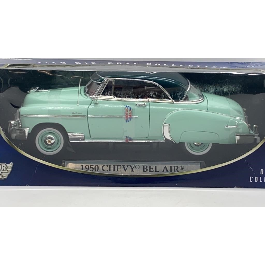 Motor Max 1950 Chevy Bel Air 1:18 Die-Cast Mint Green Hardtop NIB