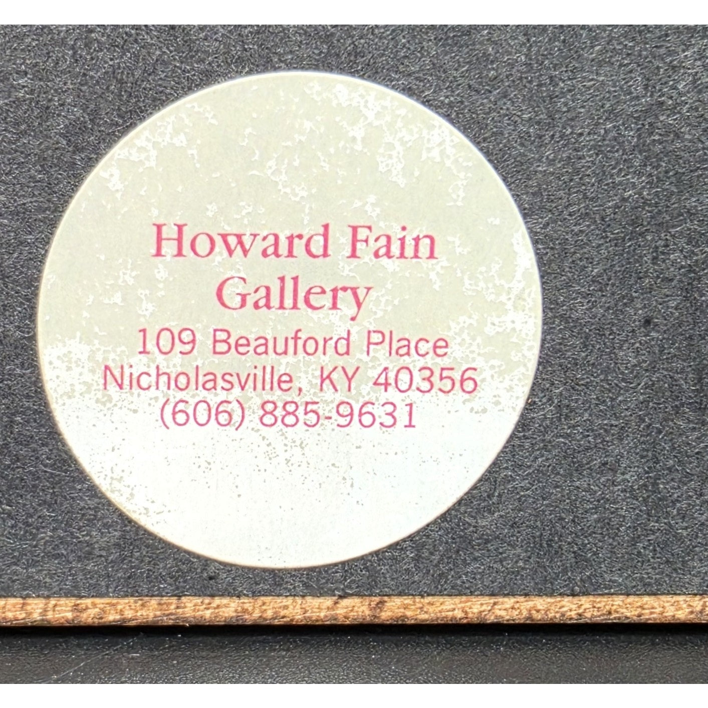 Howard Fain Signed Mt Pleasant Baptist Church 1801 Beautifully Framed Lithograph