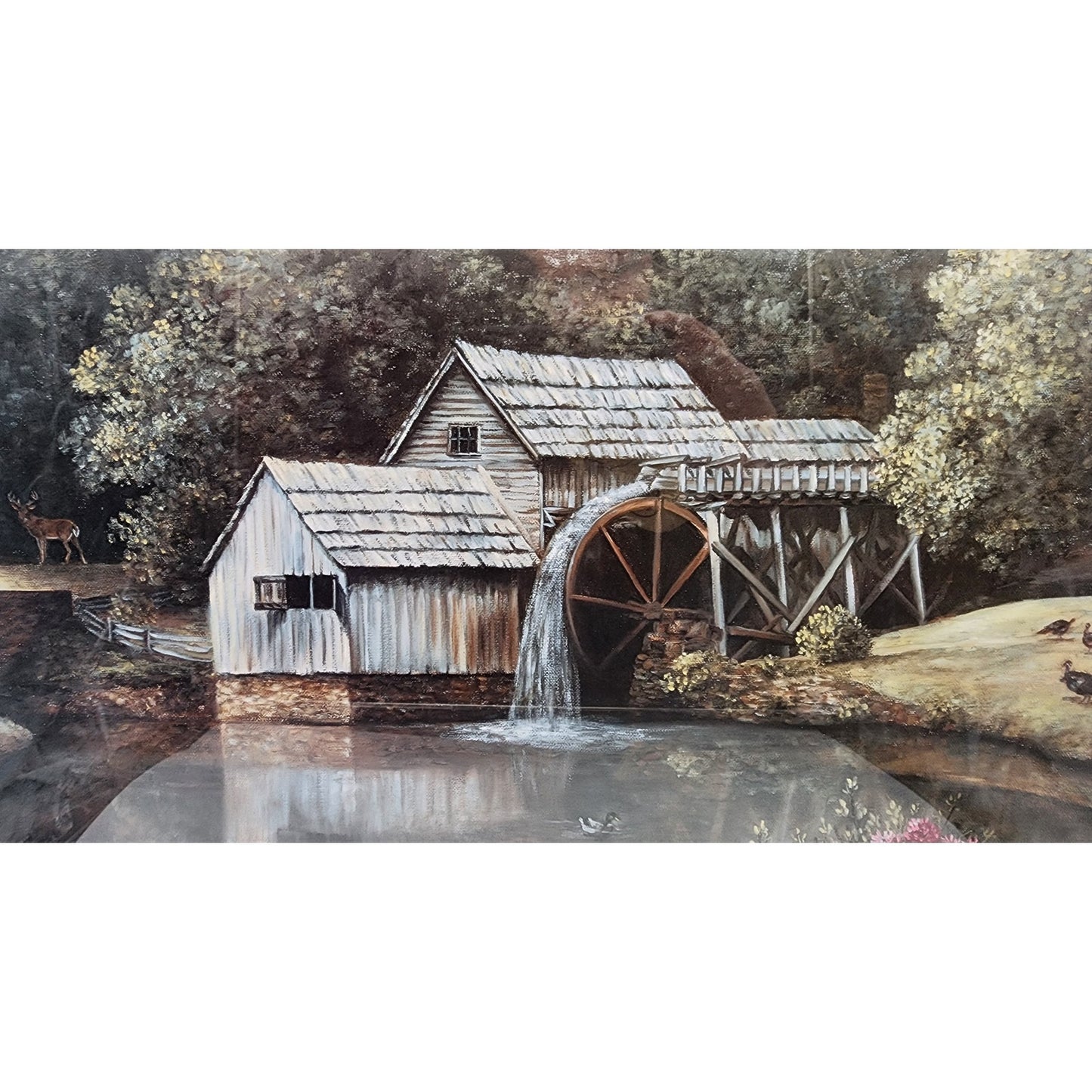 Mabry in Spring Lithograph by Glynda Turley Signed/Numbered Ornate Frame 29.5x26