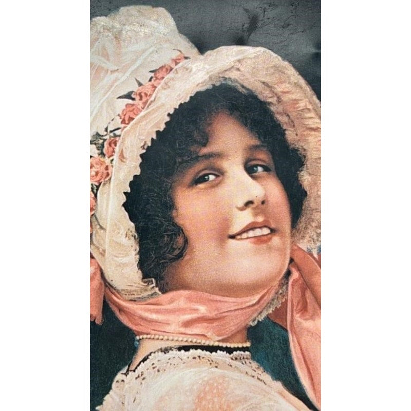 VTG 1973 Coca-Cola Tray  Betty Girl Oval Tin  1920s Ad Repro  12.5x15"