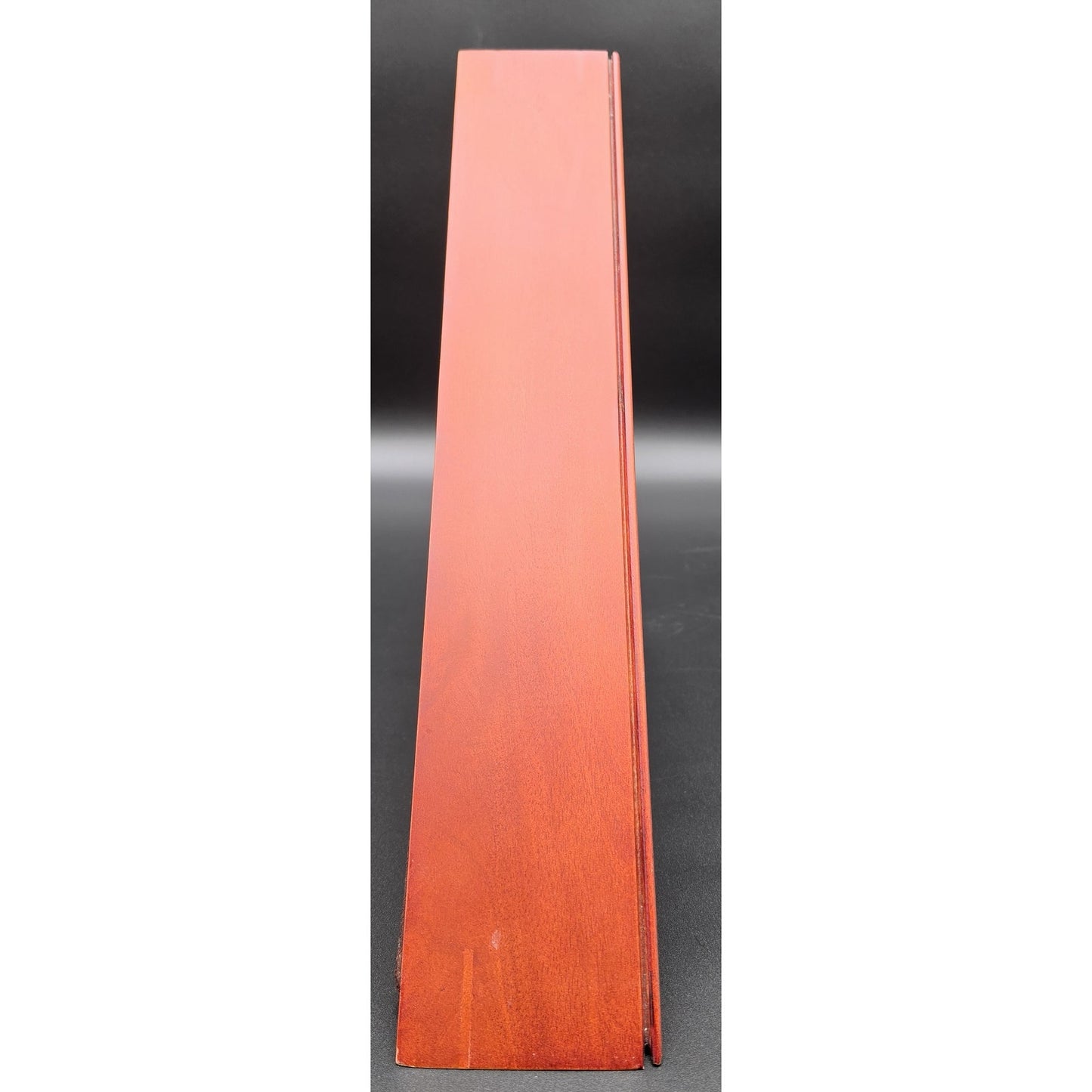 Vintage US Veteran Burial Flag in Solid Wood Triangular Display Case