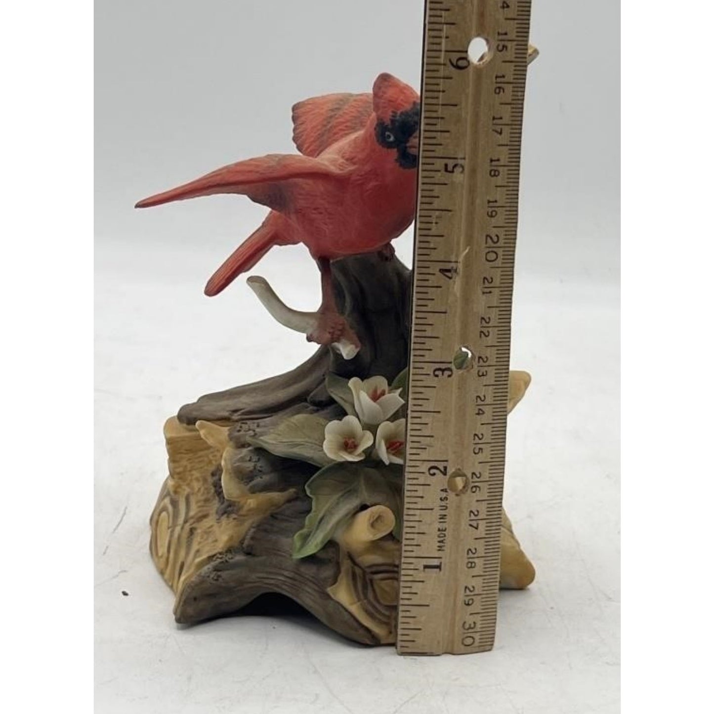 Vintage Cardinal Music Figurine – Wind-Up – 6" Tall – Charming Woodland Design - Rare