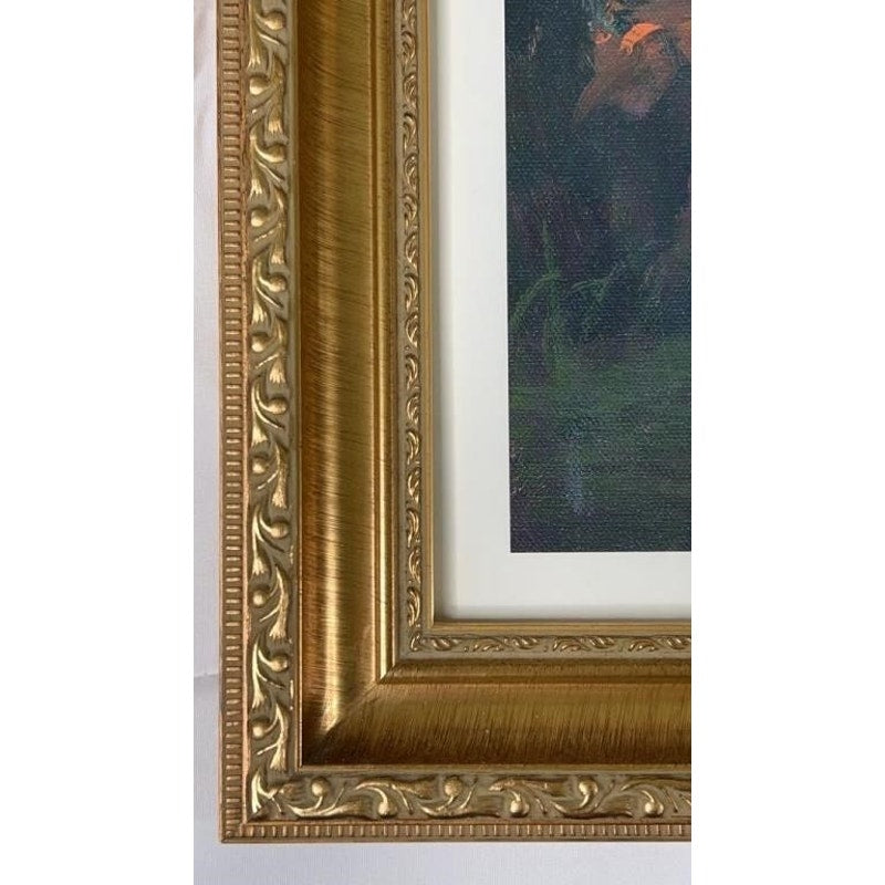 Nuages Seriolithograph Littorio Del Signore 2003 Signed in Print Gold Ornate Frame