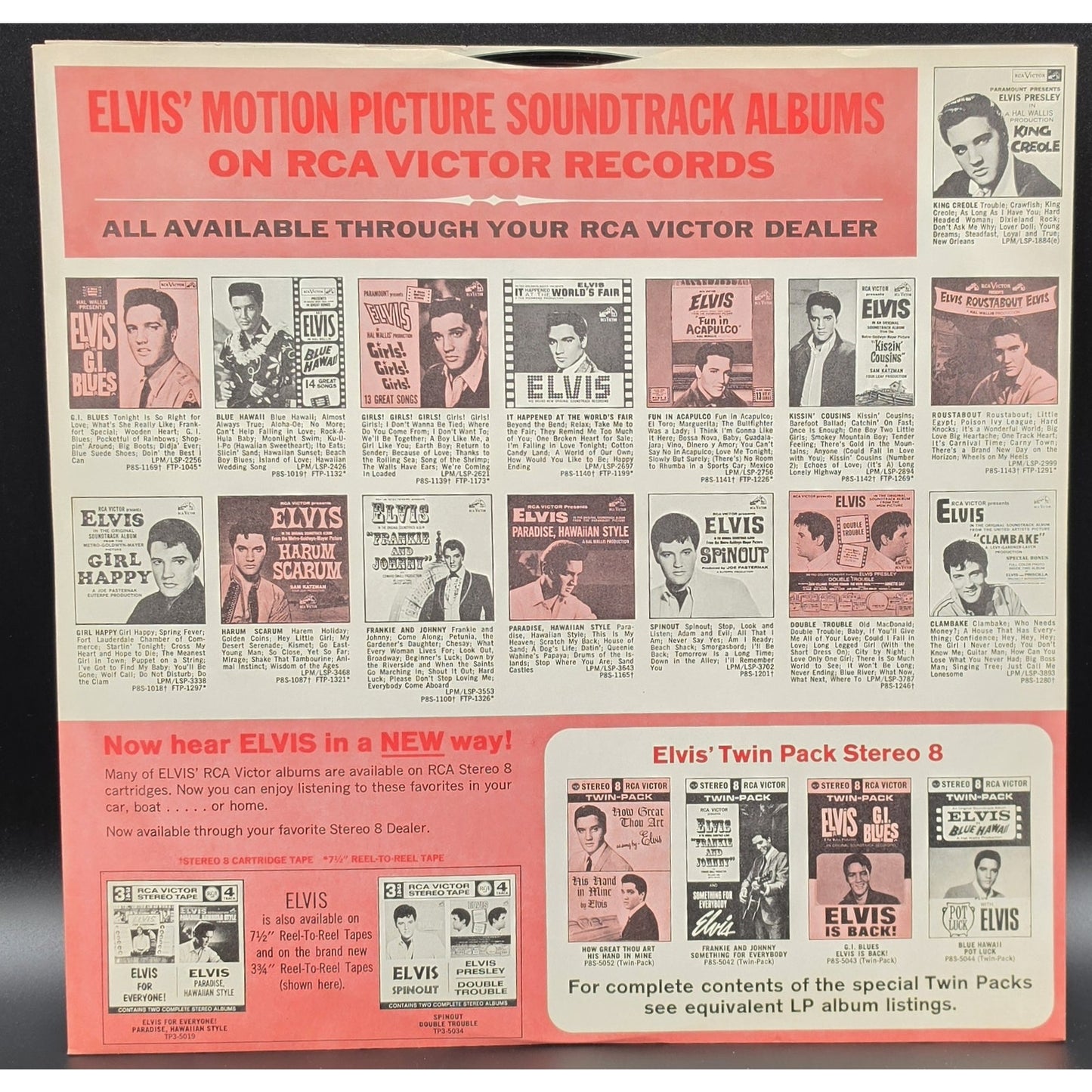 Elvis “How Great Thou Art” 1960s RCA Stereo LP – Good Jacket & Clean Vinyl
