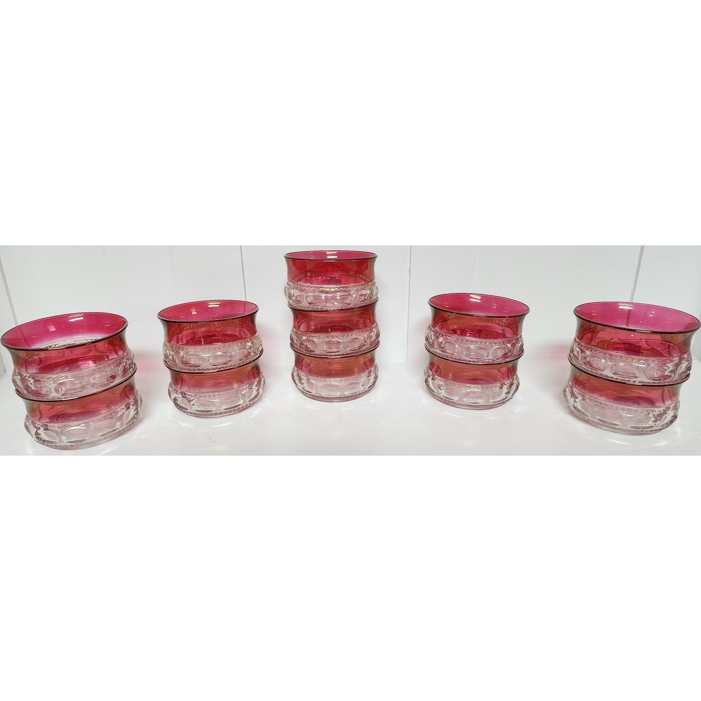 Set of 11 Vintage King's Crown Pattern Dessert/Finger Bowls
