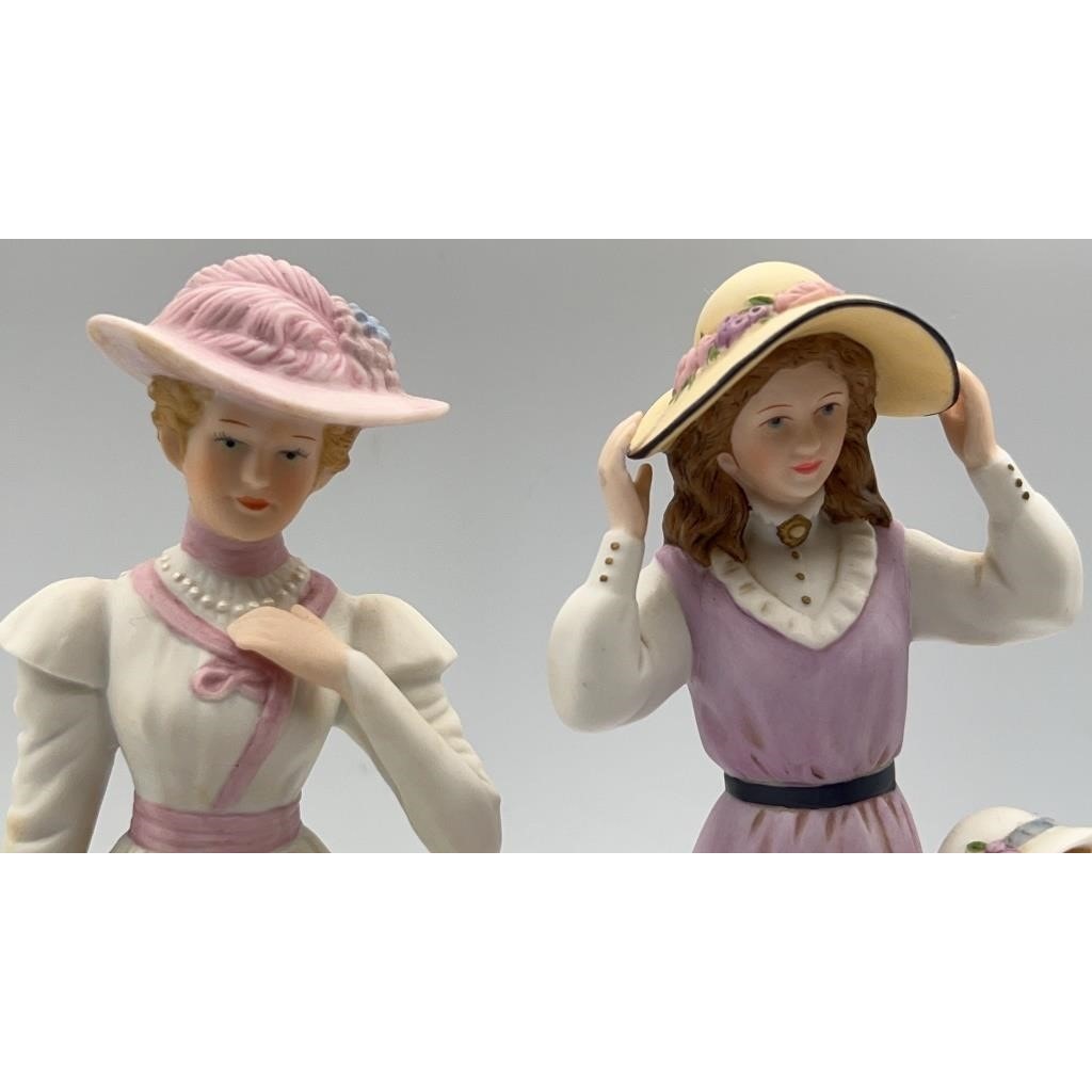 Home Interiors Porcelain Figurines Francesca 1997 & "Summer Days" girls 88412-98