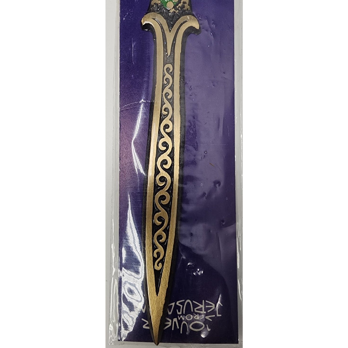 Vintage Jerusalem Brass Letter Opener Set – Enamel, Camel, Menorah, Israel