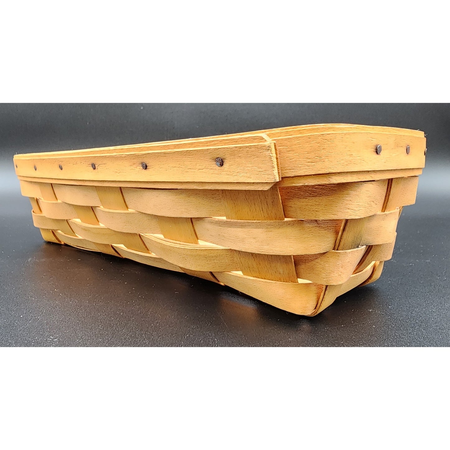 Longaberger Handwoven Basket 1998 SDW Signed – Small Utility Storage Tray