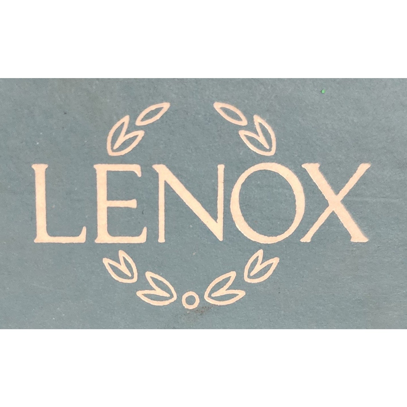 Lenox Holiday Candy Dish 24K Gold Trim Scalloped Rim w/ Box Vintage Christmas