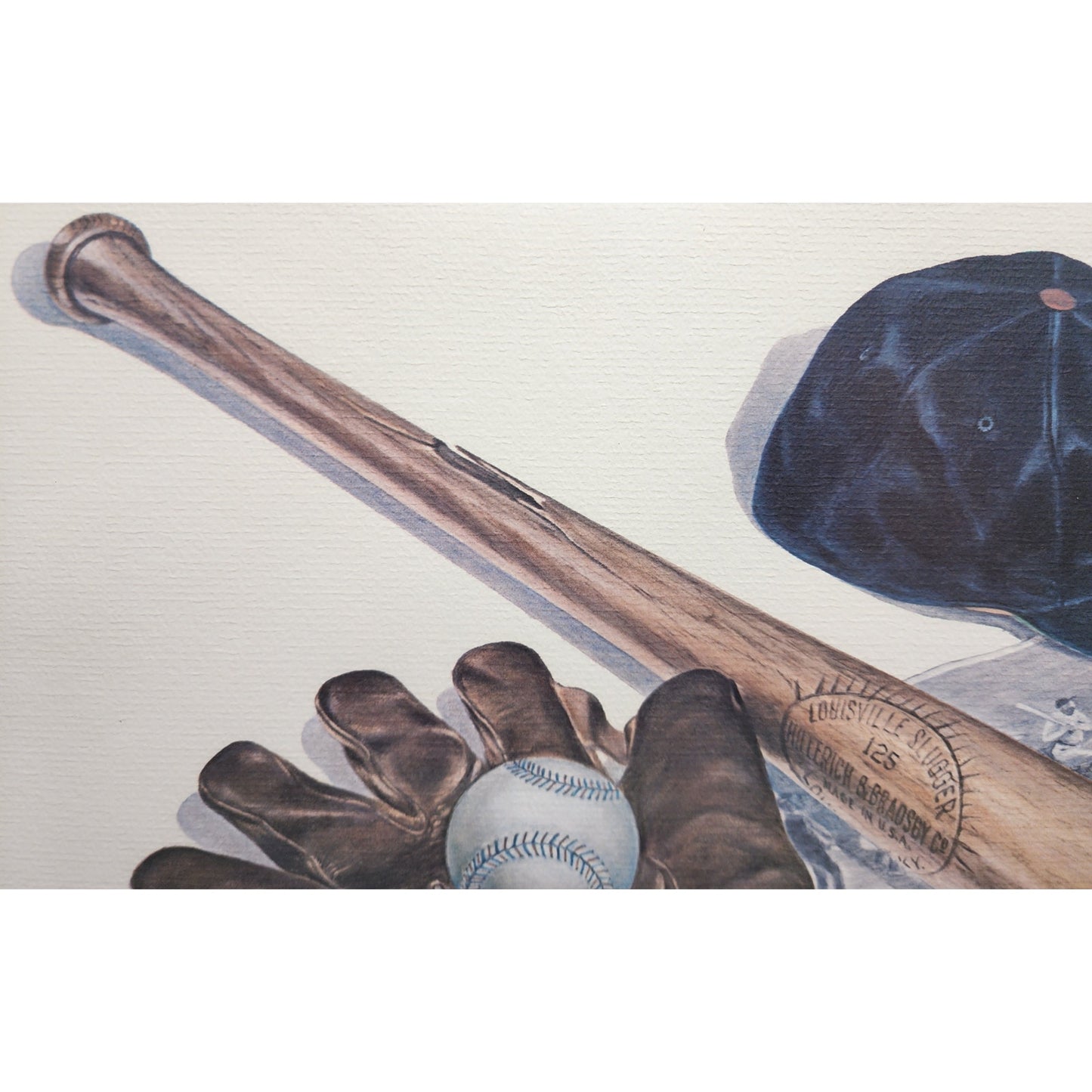 1973 C. Don Ensor Baseball Memories Art Framed 21.5x17.5 Cooperstown Babe Ruth