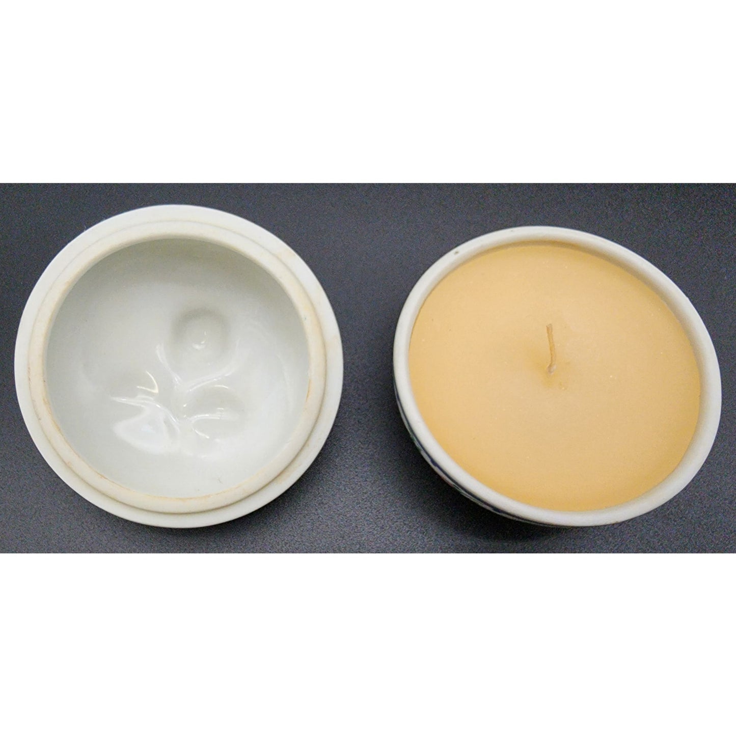 Orient Express Japan Elizabeth Arden Porcelain Rose Candle w/ Lid Vintage