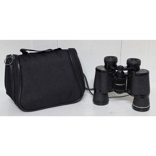 Vintage Tasco ZIP 7x35 Binoculars w/ Case & Strap – Fully Coated Optics