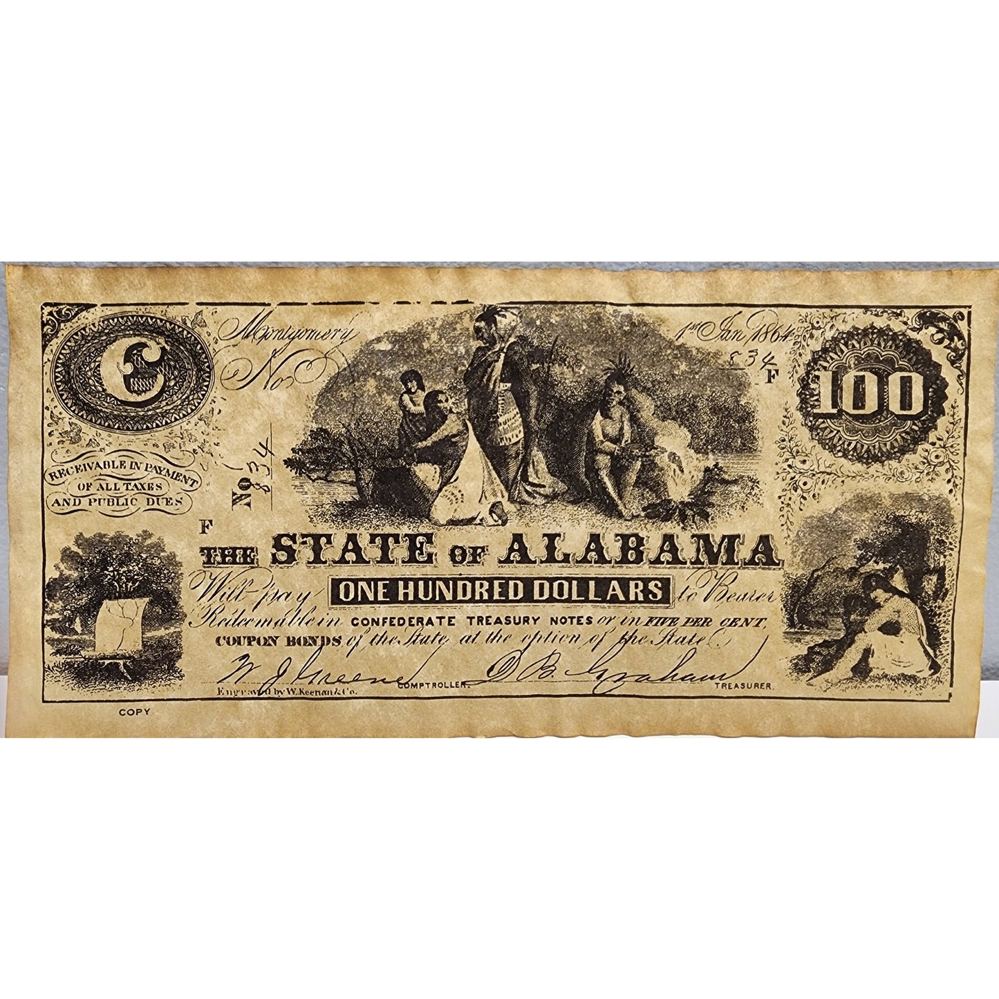 1987 U.S. Proof Set, Spec Card, 1864 Alabama Confederate Note Repro • Bundle