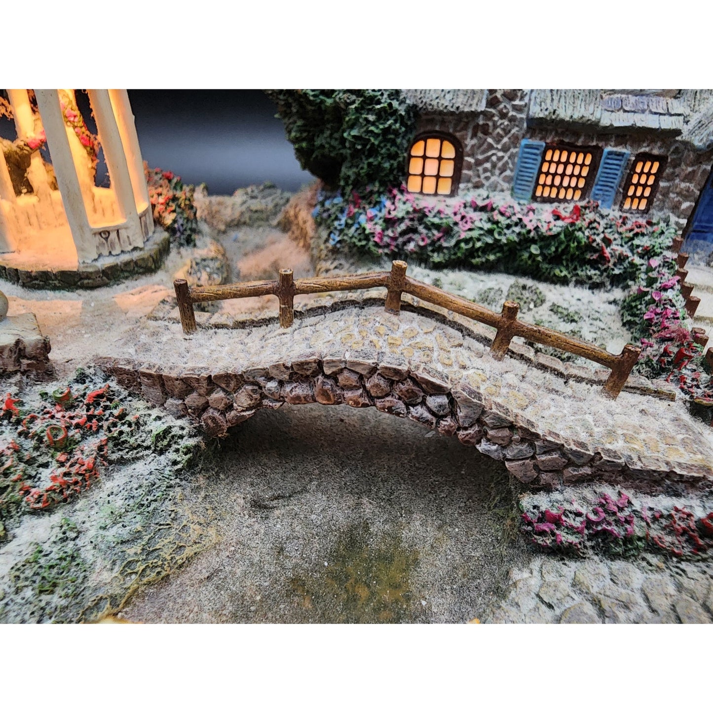 Thomas Kinkade Summer Serenity Masterpiece Village Lighted Sculpture A0083 COA