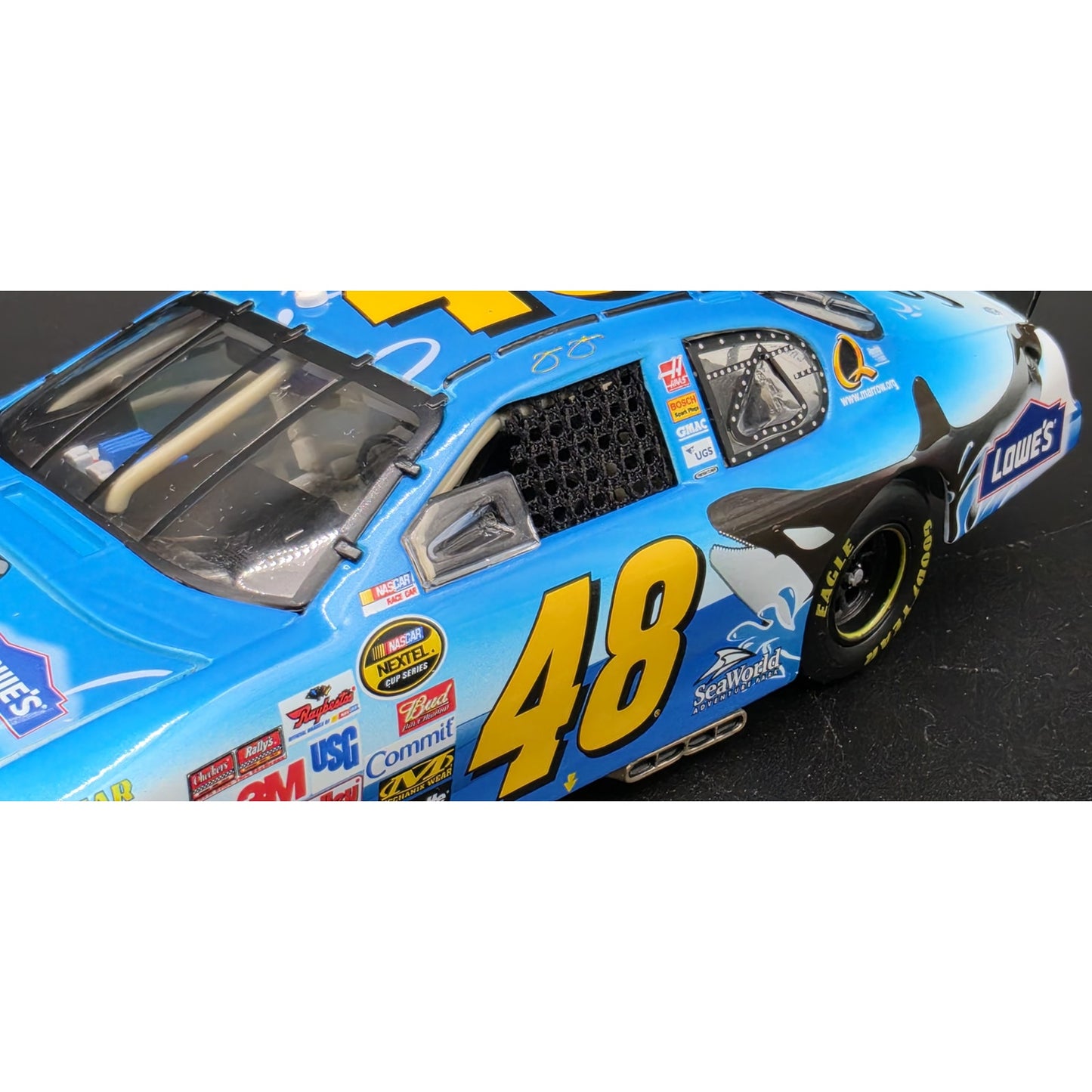 2006 Jimmie Johnson #48 SeaWorld RCCA 1:24 Action Diecast w/ Case & COA